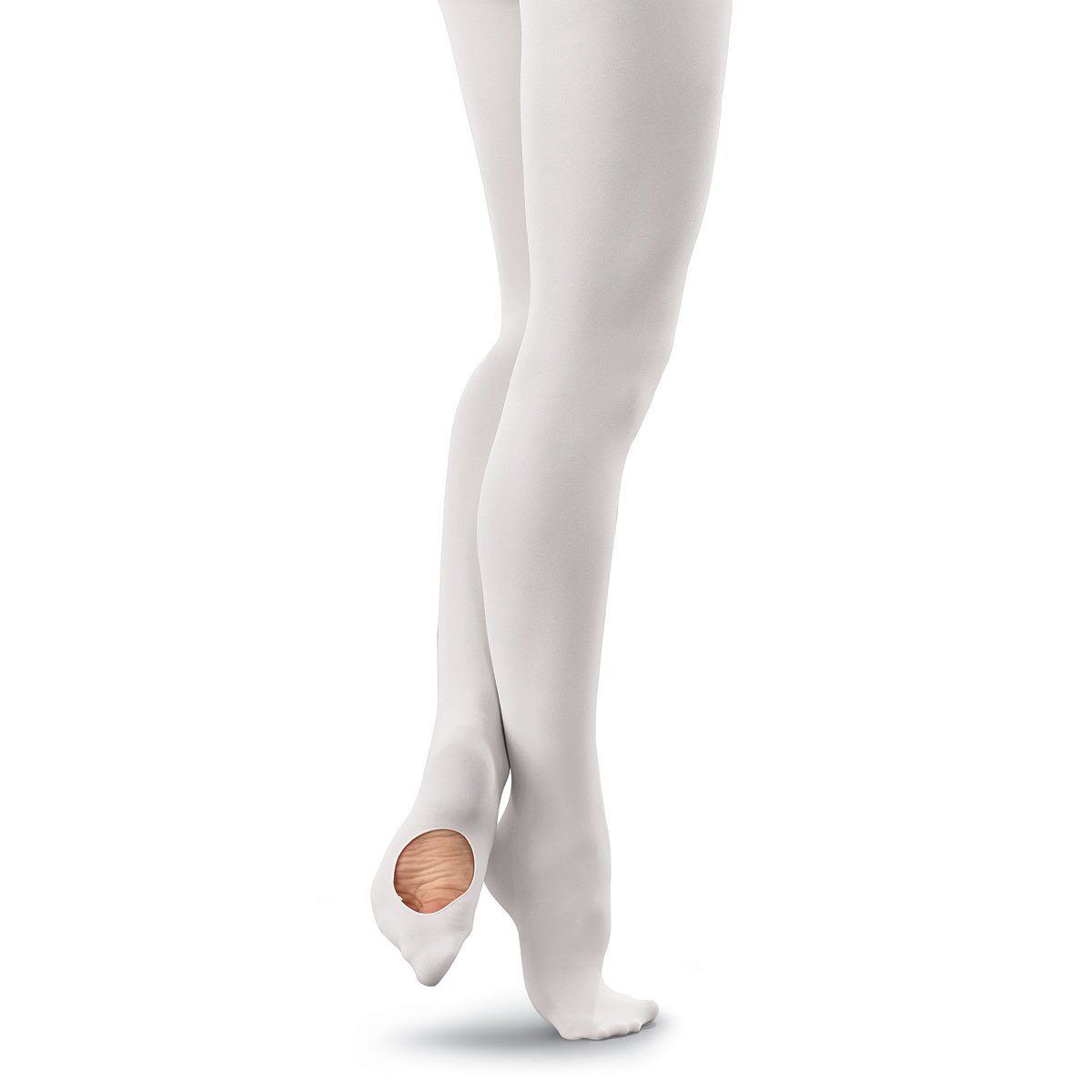RUMPF 103 WHITE CONVERTIBLE TOE BALLET TIGHTS - L/XL ADULT – Click Dancewear
