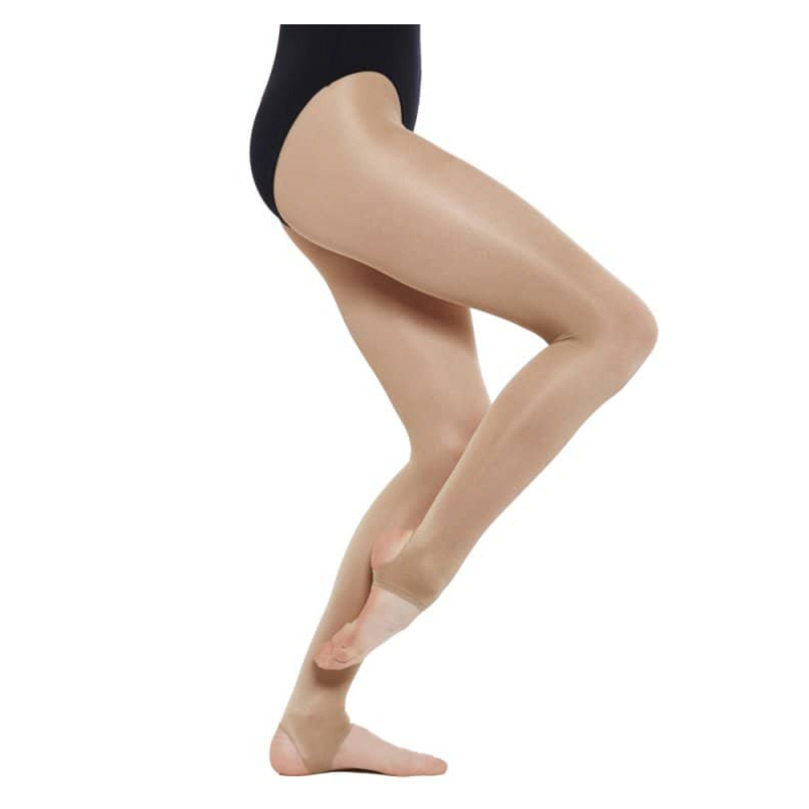 SILKY Dance Footless Jazz Tights 60 Denier Black Adult Sizes - Small
