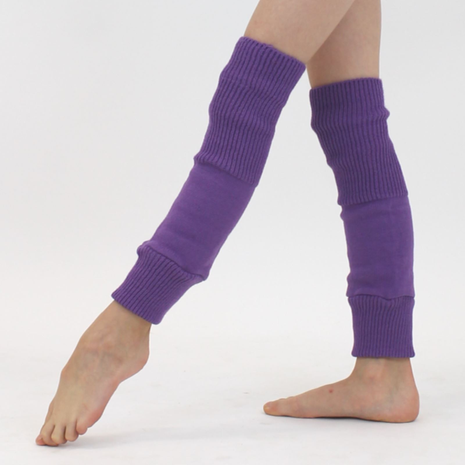 15" ACRYLIC ANKLEWARMERS Knitwear Dancers World Purple 