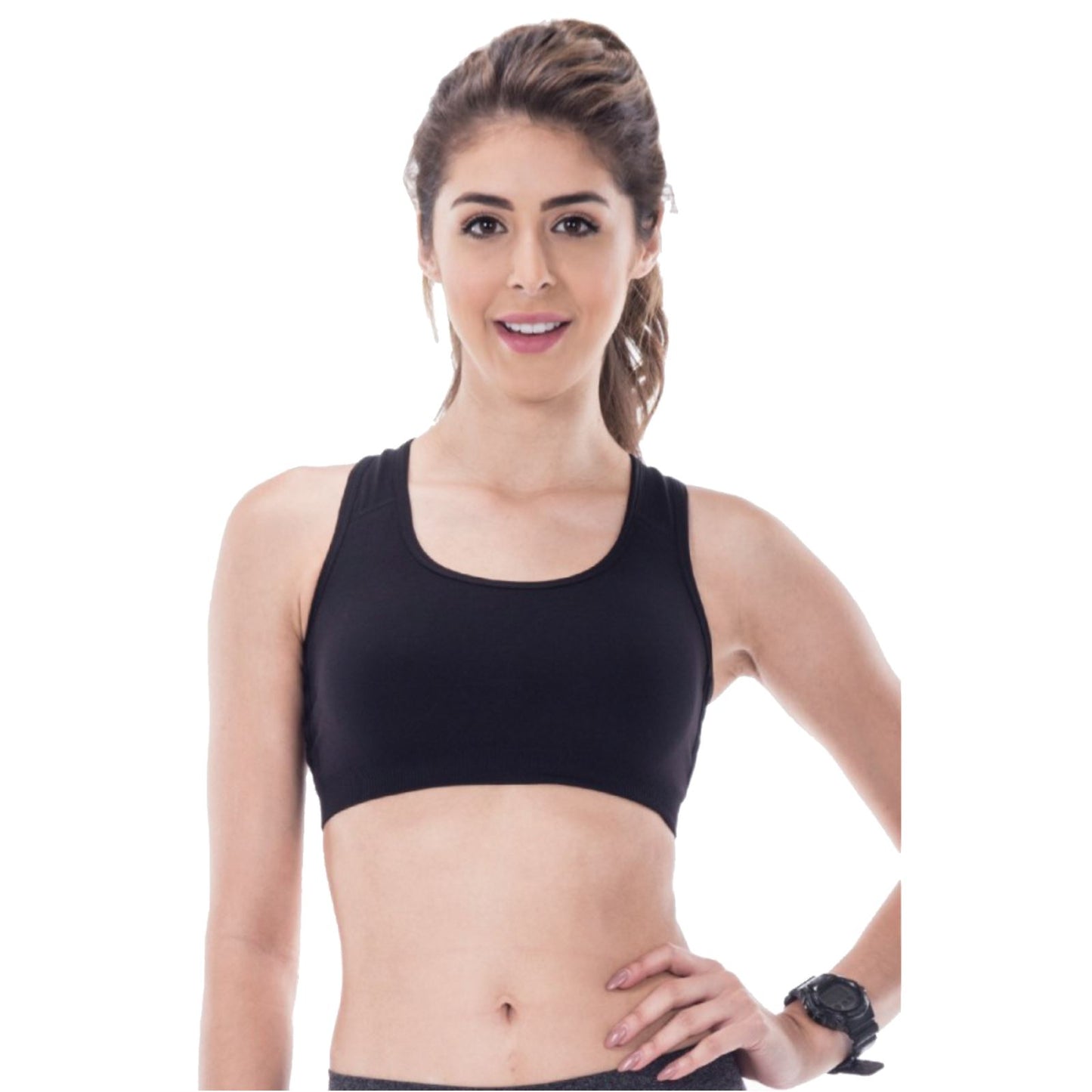 DOUBLE LAYERED MESH BACK SPORTS BRA WITH SUPPORT Dancewear Kurve 