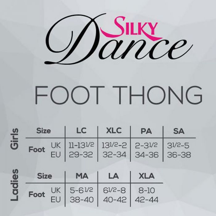 FABRIC FOOT THONG Dance Shoes Silky 