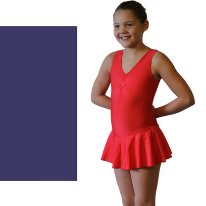 KATIE - SKIRTED LEOTARD - BOLD COLOURS Dancewear Dancers World Navy Blue 00 (Age 2-4) 