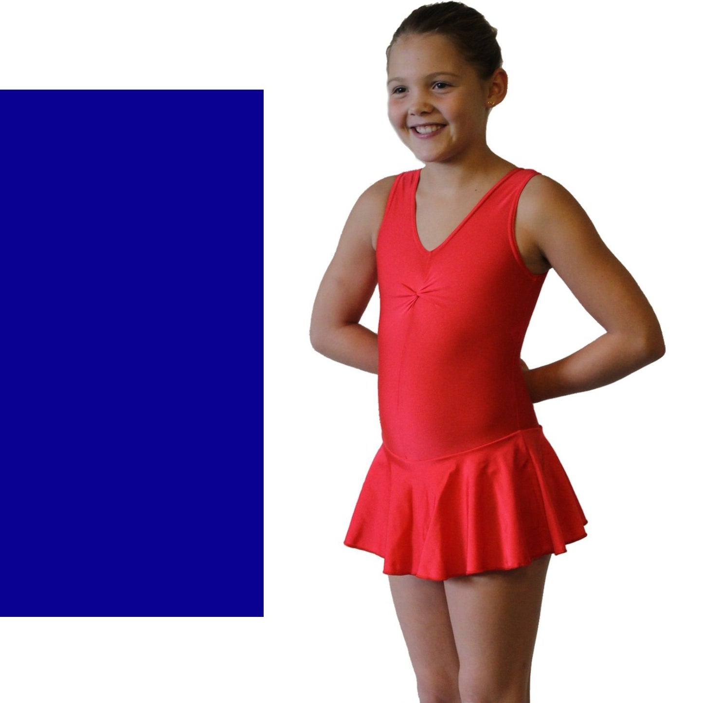 KATIE - SKIRTED LEOTARD - BOLD COLOURS Dancewear Dancers World Royal Blue 00 (Age 2-4) 