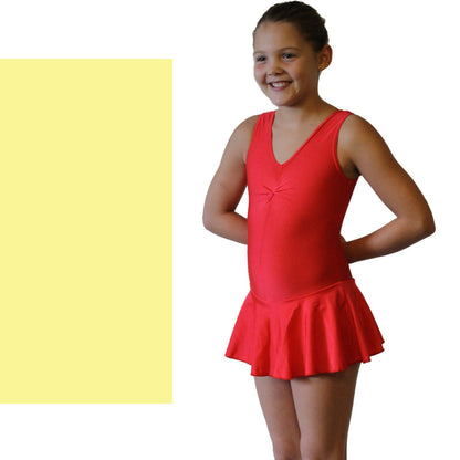 KATIE - SKIRTED LEOTARD - SUBTLE COLOURS Dancewear Dancers World Lemon 00 (Age 2-4) 
