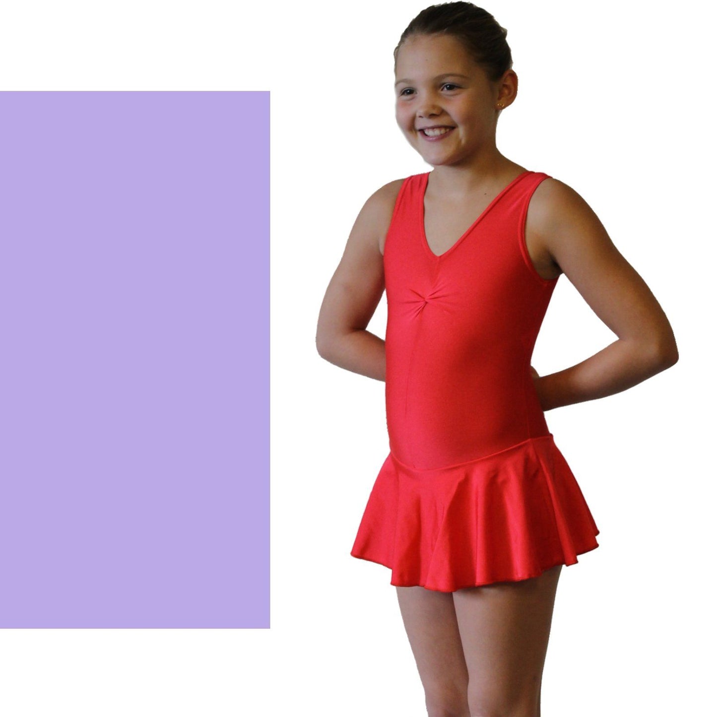 KATIE - SKIRTED LEOTARD - SUBTLE COLOURS Dancewear Dancers World Lilac 00 (Age 2-4) 