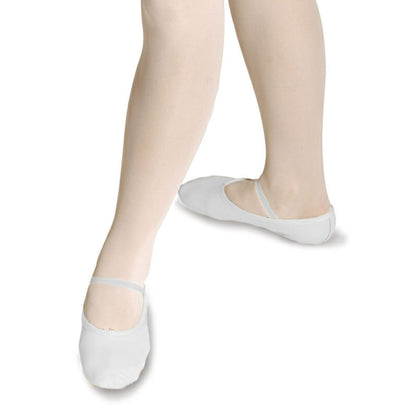 ROCH VALLEY WHITE LEATHER OPHELIA BALLET SHOES - PRE SEWN ELASTIC Dance Shoes Roch Valley 