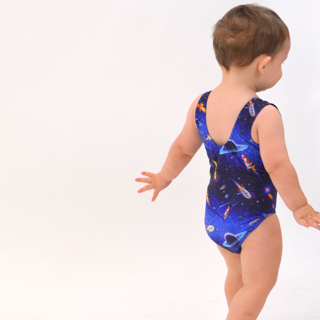 ROCKET PRINT - BABY SIZES - PLAIN FRONT LEOTARD Dancewear Click Dancewear 