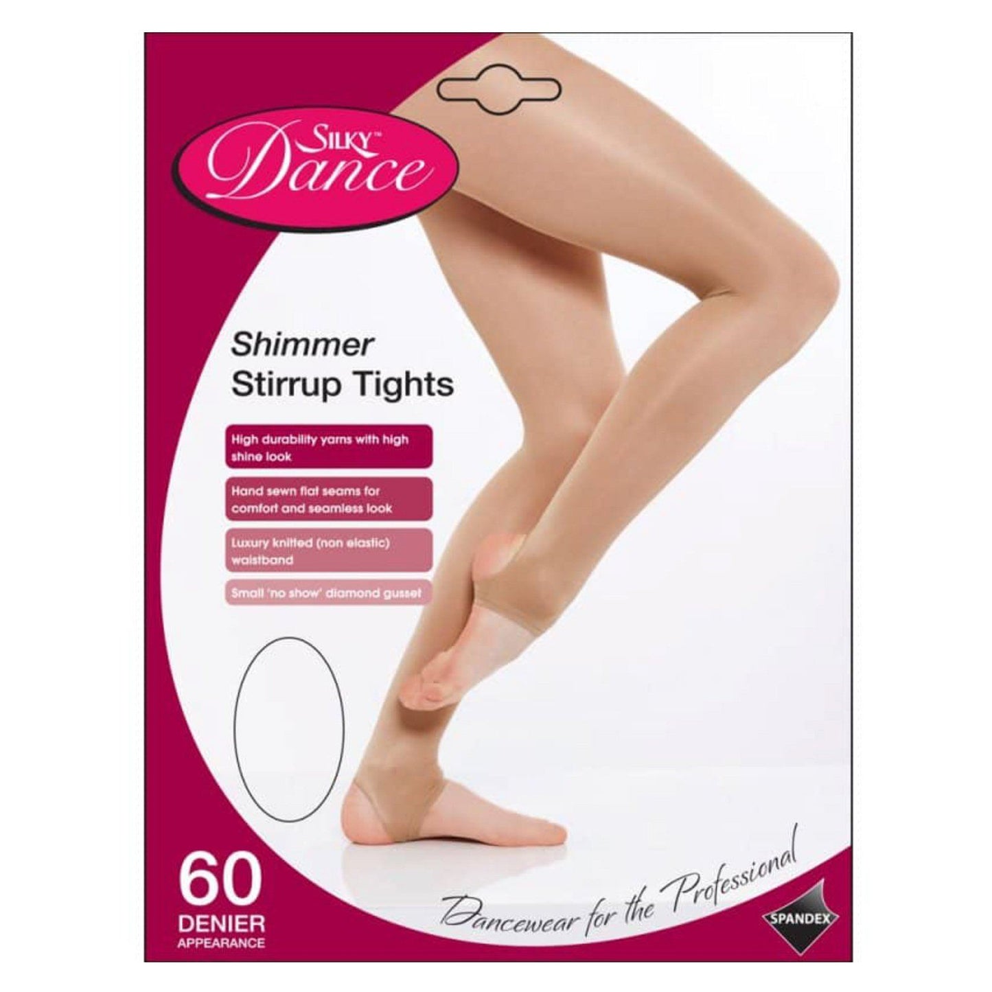 'SILKY' BRAND SHIMMER DANCE TIGHTS WITH STIRRUP Tights & Socks Silky 
