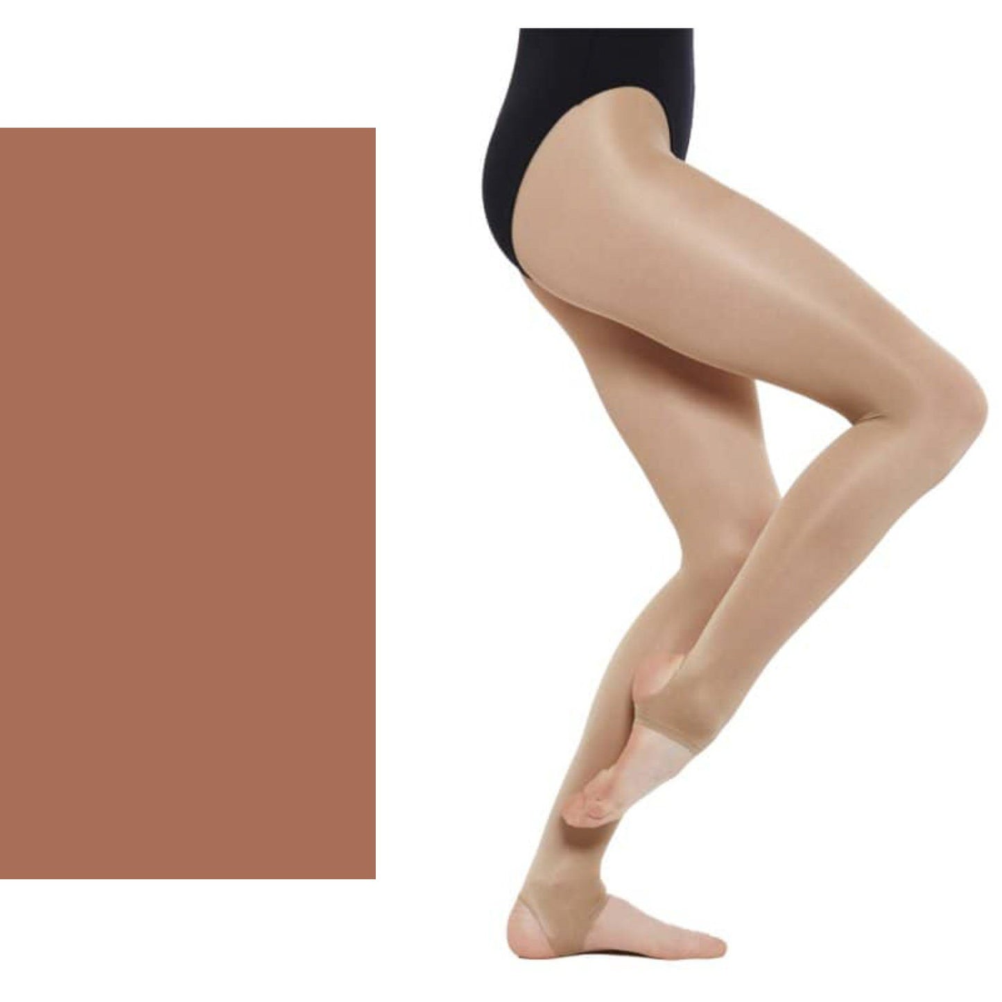 'SILKY' BRAND SHIMMER DANCE TIGHTS WITH STIRRUP Tights & Socks Silky Toast Age 5-7 
