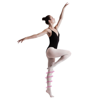'SILKY' BRAND SUPPORT+ 70 DENIER THEATRICAL PINK CONVERTIBLE BALLET DANCE TIGHTS Tights & Socks Silky 