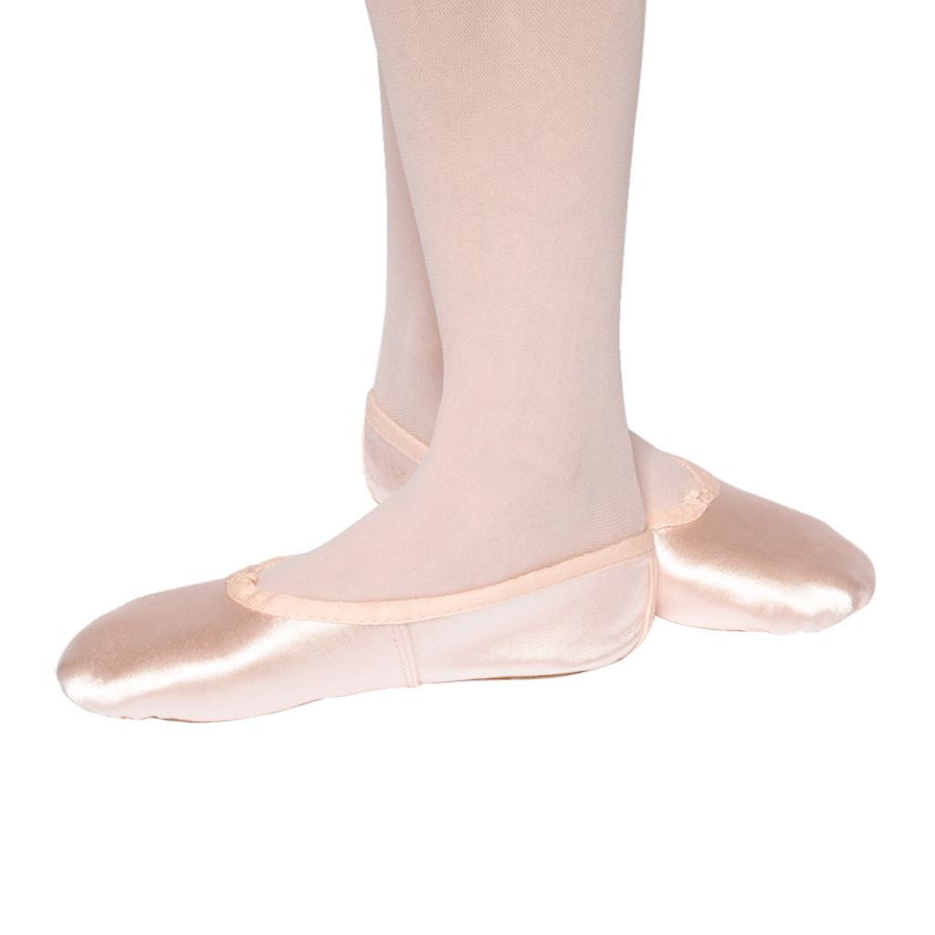 TAPPERS AND POINTERS WIDE FIT PINK SATIN BALLET SHOES Dance Shoes Tappers and Pointers 