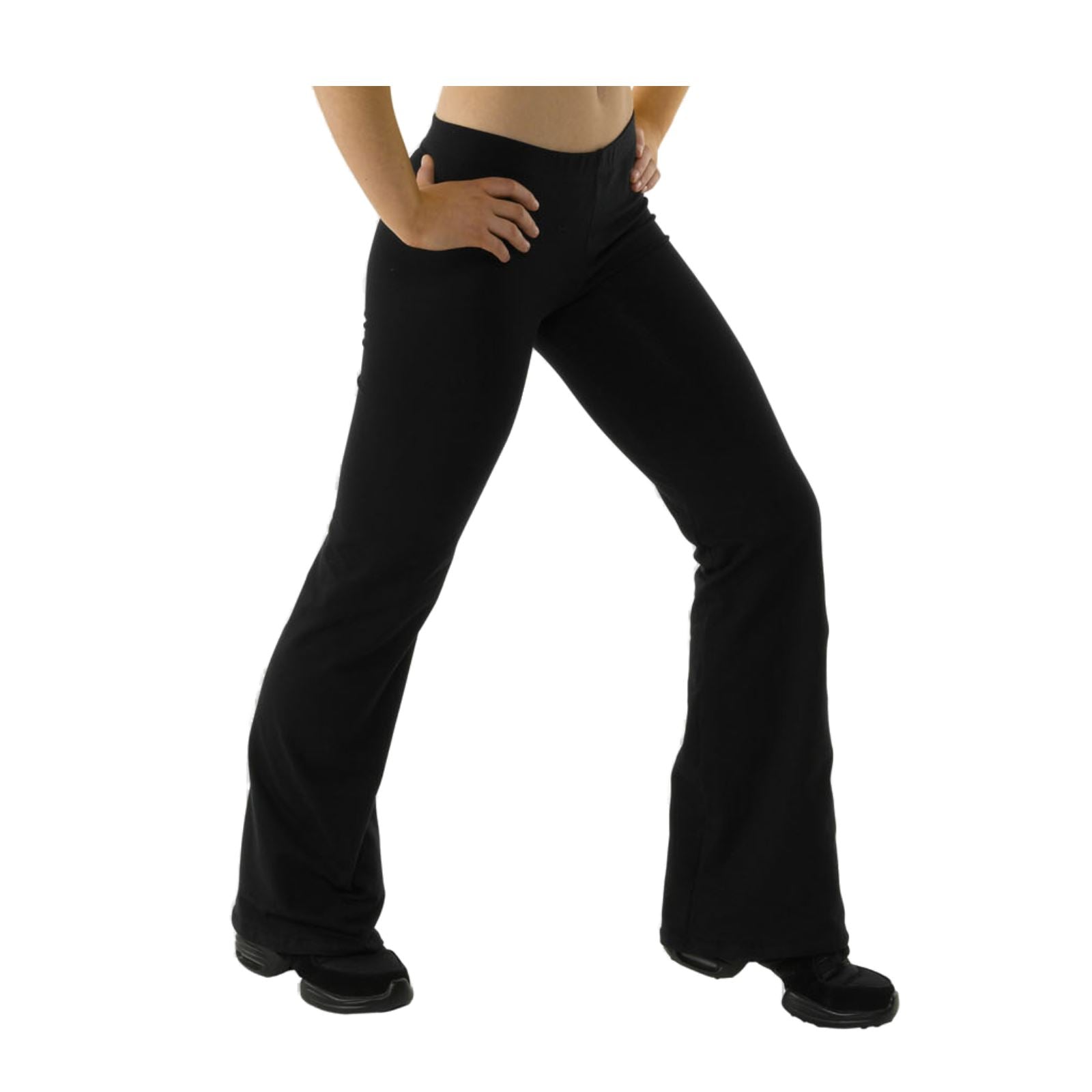 TAPPERS & POINTERS COTTON LYCRA HIPSTER JAZZ PANTS - FLARED LEG Dancewear Tappers and Pointers 