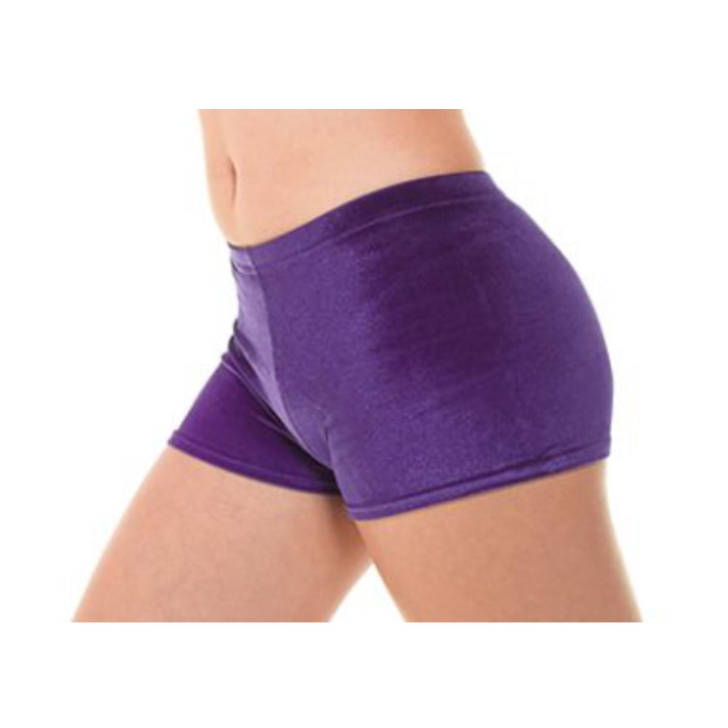 TAPPERS & POINTERS SMOOTH VELVET HIPSTER MICRO SHORTS Dancewear Tappers and Pointers Grape Velvet 0 (Age 4-5) 