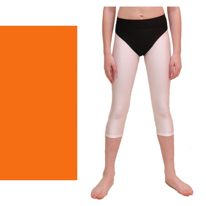ZOE - HI-CUT DANCE PANTS WITH FULL BACK Children's Dancewear Dancers World Orange 5 (Size 12-14) 